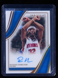 Richard Hamilton 2022-23 Panini Immaculate Collection Signature Moves Auto 33/99 - Picture 1 of 2