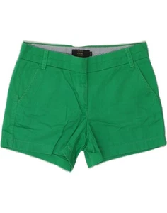 J. CREW Womens Chino Shorts US 6 Medium W30 Green Cotton AA09 - Picture 1 of 3