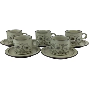 Hornsea Pottery England Cornrose Cup & Sideplate Set Floral Design Ceramic - Picture 1 of 10