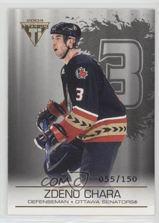 2003 Pacific Private Stock Titanium Hobby Jersey Number /150 Zdeno Chara #71 HOF - Image 1 of 2