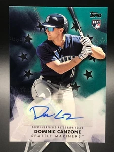 Dominic Canzone 2024 Topps Series 2 Rookie Auto /199 Black Parallel Card BSA-DCA - Picture 1 of 5