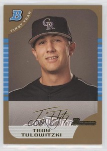 2005 Bowman Draft Gold Troy Tulowitzki #BDP105