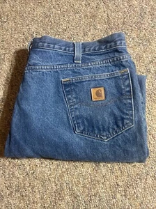 Carhartt Denim Workwear Jeans Herren 42x34 Relaxed Fit Hose 100% Baumwolle B460 DVB - Bild 1 von 9