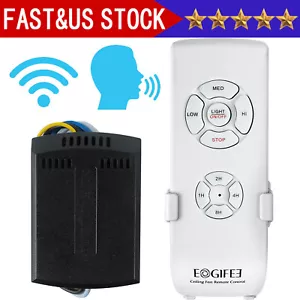 Universal Wireless Remote Control and Receiver Kits for Ceiling Fan Lamp Home - Picture 1 of 17