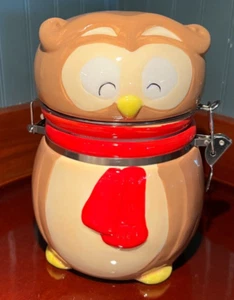 2021 Swiss Miss Cookie Jar – Limited Edition Winter Owl – 8” Conagra Canister - Picture 1 of 10