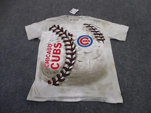 Chicago Cubs Shirt Mens L Liquid Blue Baseball MLB Graphic Sport Logo NEW - Picture 1 of 11