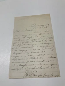 BÜRGERKRIEGSVETERAN GEN JOSEPH CLOUGH 18. NEW HAMPSHIRE BRIEF AN GENOSSE 1880 - Bild 1 von 13