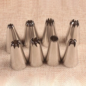 8PCs Cream Nozzle Cake Decor Piping Tips Cake Nozzle Kitchen Baking ToolB^ME - Picture 1 of 5