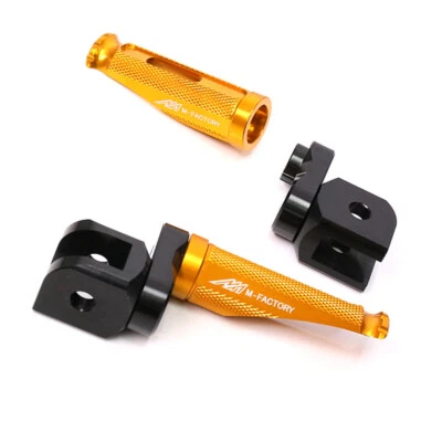 Clavijas de pie extendidas delanteras doradas Shinobi 25 mm para Ducati 1198 S/R/EVO 09 10 11 Foto 1 de 4