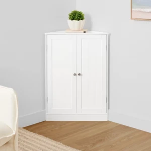 Panelled Corner Unit stylish Panelled Corner Bedroom Storage Organisation - Picture 1 of 8