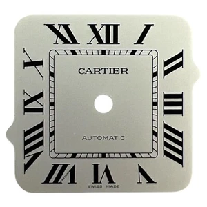 Cartier Santos genuino 35,1 mm esfera romana plateada W2SA0007 - Imagen 1 de 4