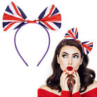 UK Flag Headband England Hair Bow Union Jack Headwear (2pc)