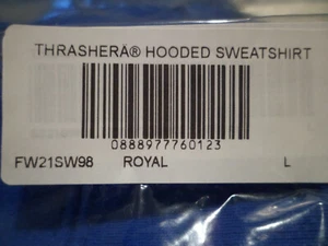 Sudadera con Capucha Supreme Thrasher FW21SW98 Royal L Grande - Imagen 1 de 3