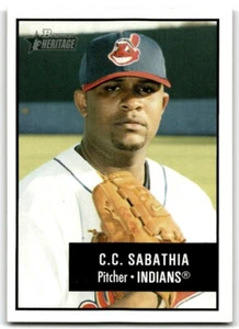 2003 BOWMAN HERITAGE CC SABATHIA CLEVELAND INDIANS #37 - Picture 1 of 2