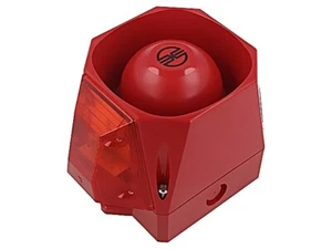 43901055 Signalgeber: akustisch-visuell 9-60VDC Sirene,Blitzlicht rot WERMA - Bild 1 von 1