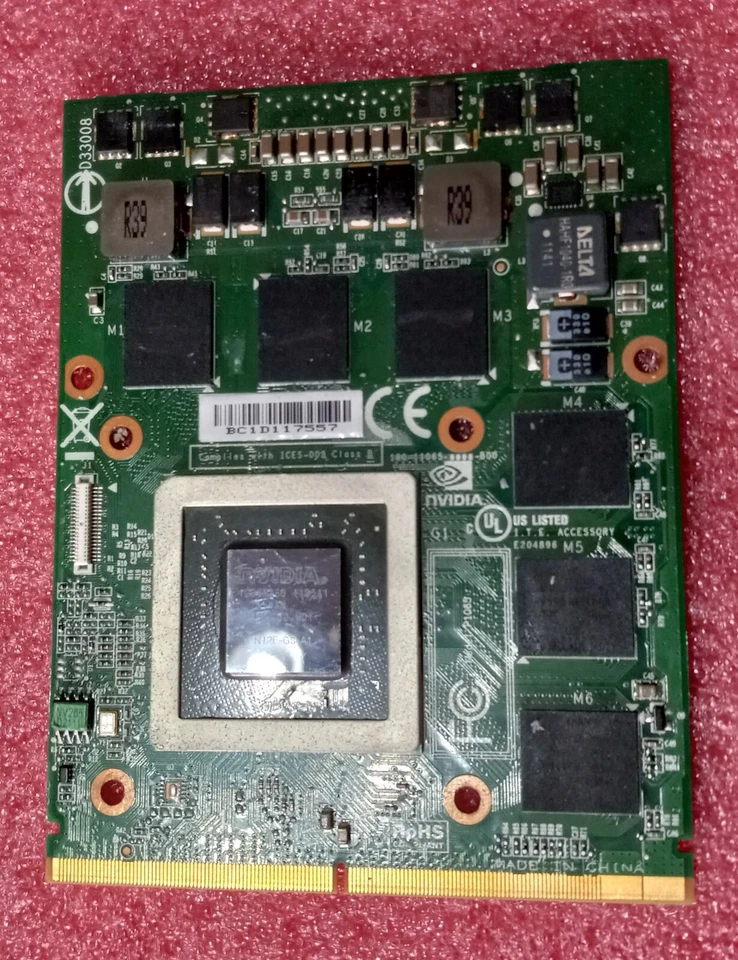 Dell Alienware NVIDIA GTX 560M 1.5GB video card N12E-GS-A1 Graphics Card  - Image 1 of 3