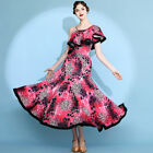 Latin Tango Modern Dance Practice Dress Ruffles Fox Trot Waltz Standard Dress