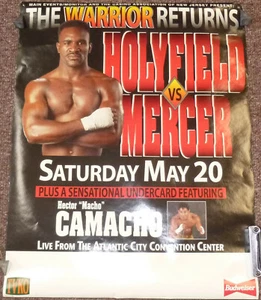 Evander Holyfield vs Ray Mercer 22 x 28 Official Poster Boxing Hector Camacho - Picture 1 of 2