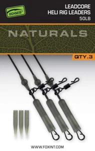 Fox Edges Naturals Leadcore Heli Rig Leaders / Carp Fishing Tackle - Picture 1 of 1
