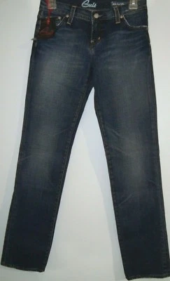 BLUE CULT WOMEN'S BLUE SKINNY JEANS-SIZE 26-COTTON BLEND-LOW RISE-FREE SHIPPING - Image 1 of 4