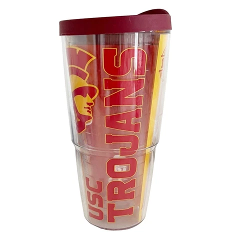 Tervis USC Trojans 24 oz Insulated Tumbler Double Walled College Pride Cover