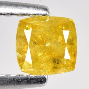 0.52cts Yellow Cushion Natural Loose Diamond "SEE VIDEO" - Picture 1 of 2