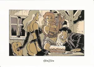 ex libris sérigraphié Meynet - "Anniversaire de Fanfoué" non signé- 14,8x20,7cm - Bild 1 von 1