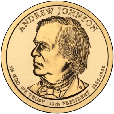 Moneda de dólar presidencial 2011 P Andrew Johnson Foto 1 de 2