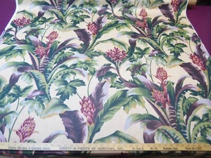 Tela de satén de algodón botánico diseños de interiores vintage - Imagen 1 de 11