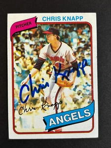Chris Knapp Angels Signed 1980 Topps Baseball Card #658 Auto Autograph 2 - Picture 1 of 2