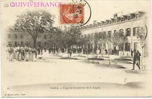 CPL67 - SAIDA - ALGERIA - COURT OF THE BARRACKS OF THE FOREIGN LEGION - Picture 1 of 2