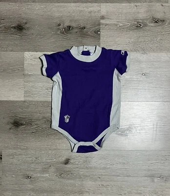 Bebé de una pieza vintage Reebok Sacramento Kings talla 12 meses Y2K NBA niño pequeño Foto 1 de 4