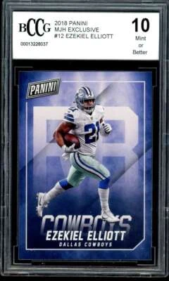 Ezekiel Elliott Card 2018 Panini Mjh Exclusive #12 BGS BCCG 10 - Image 1 of 2