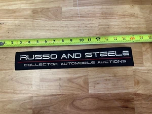 LARGE RUSSO AND STEELE Collector Automobile Auctions PATCH Iron on - Picture 1 of 1
