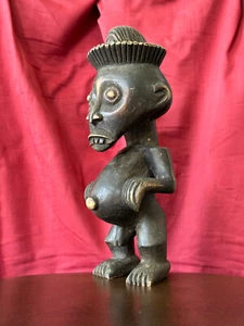 Zela Figur Holz Fetisch Kongo Mann Luba Stil kunstvoll geschnitzt - Bild 1 von 11