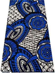 Polyester Veritable Ankara Wax Print-Sell by 6 Yards- for Dresses - Picture 1 of 3