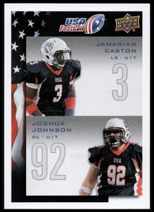 2014 Upper Deck USA Football #117 Jamarian Caston Joshua Johnson