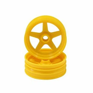 R/C Kyosho SCH003Y Front Wheel Yellow/2pcs/BEETLE 2014 F/S w/Tracking 1/10 Buggy - Picture 1 of 1