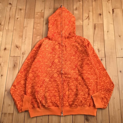 A BATHING APE (BAPE) Felpa con cappuccio zip intera Animal Safari Milo taglia L scimmia da bagno BAPE full zip