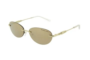 Michael Kors Manchester MK1151 10145A Shiny Gold Metal Sunglasses 58mm/New - Picture 1 of 3