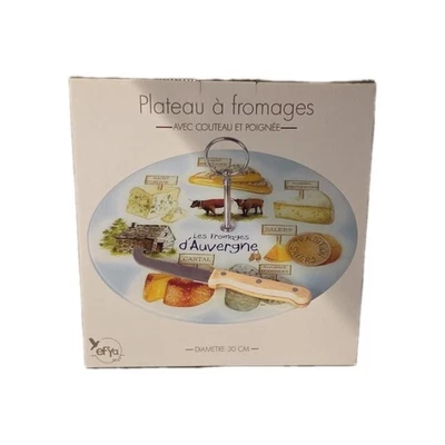 Plato de Queso Francés Hecho en Francia Incluye Cuchillo de Queso Nuevo En Caja Foto 1 de 3