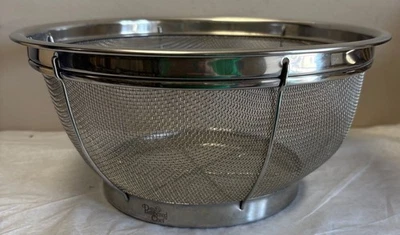 Colador colador de malla de acero inoxidable grande Pampered Chef 2797 11" Foto 1 de 4