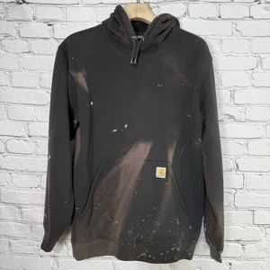 Carhartt Hoodie L Naturally Distressed Sun Faded Paint Rain Defender Loose Fit - Picture 1 of 18