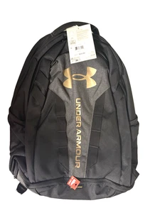 Mochila Under Armour 1361176 UNISEX Hustle 5.0, Negra/Dorada NUEVA CON ETIQUETAS - Imagen 1 de 3