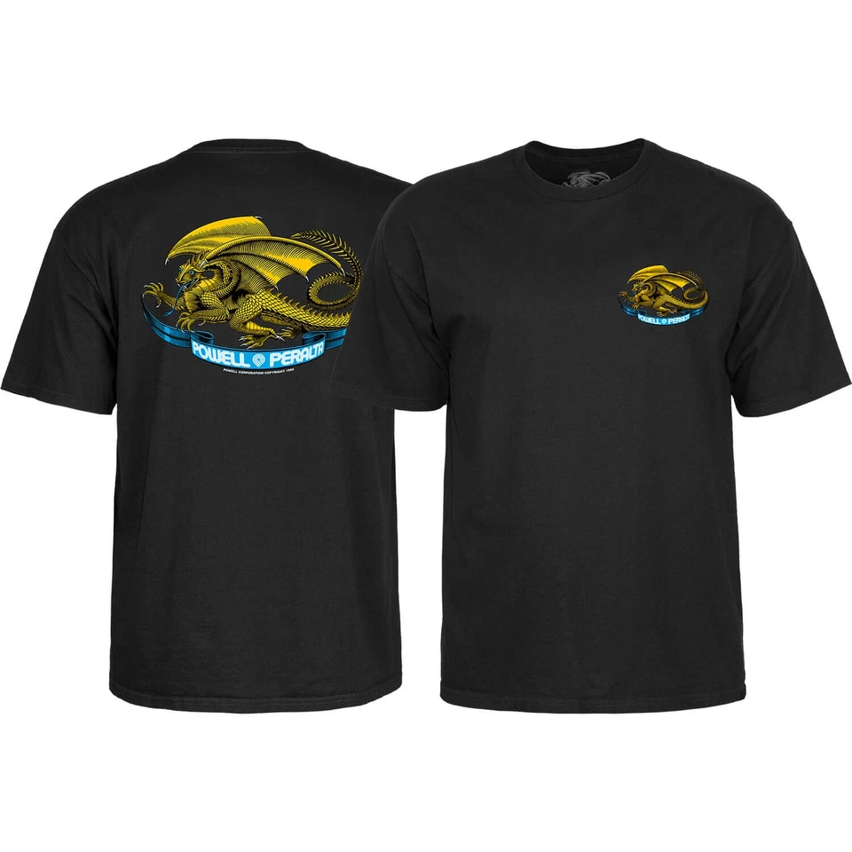 Powell Peralta 椭圆形龙青春短袖 T 恤 - 青少年大号 — 第 1/1 张图片