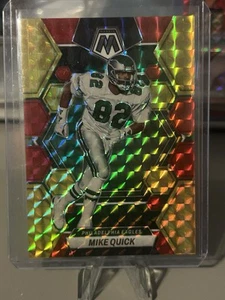 2023 Mosaic Football Mike Quick Yellow/Red /80 - Eagles - Picture 1 of 2