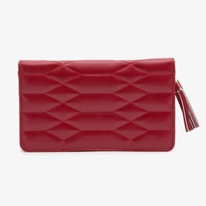 WOLF Caroline Red Portfolio Jewellery Box 324872 - Picture 1 of 4