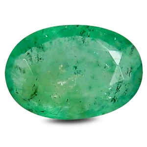 0,34 ct Fünf-Sterne Ovalschliff (6 x 4 mm) grüner (unbeheizt) Smaragd Edelstein - Bild 1 von 1