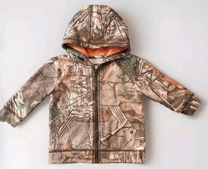 Carhartt Realtree Camo Kapuzenjacke durchgehender Reißverschluss Baby Kleinkind Größe 12 Monate SCHÖN! - Bild 1 von 16