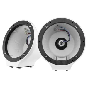 DS18 EN-JS6/WH 6.5" Universal Flat Mount Kick Panel Speaker Pod w/ RGB LED White - Picture 1 of 8